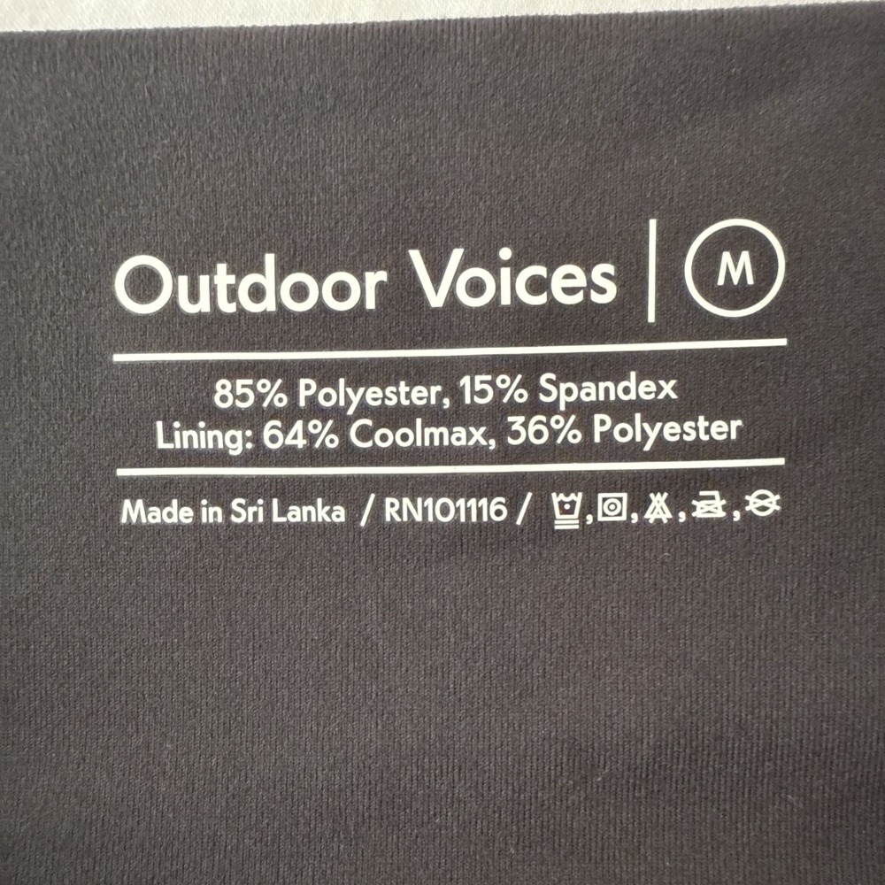 Outdoor Voices New with Tag High Waist Flow 7/8 Leggings Women Medium‎ Black - Picture 7 of 10
